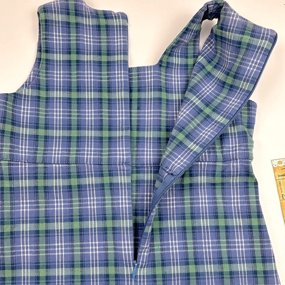 Hartstrings Vintage Jumper Blue Plaid Size 6x - Picture 8 of 9